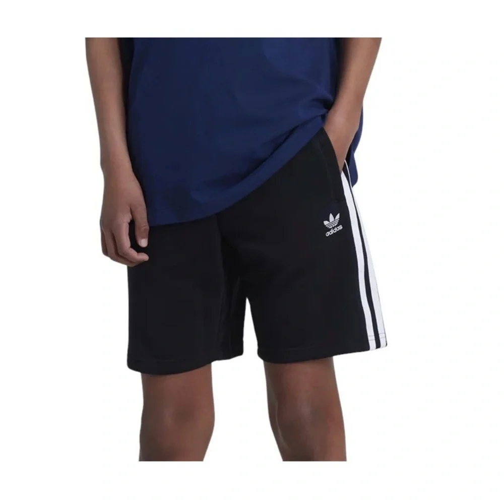 Adidas kids Adicolor Fleece 3 Stripe Shorts - Picture 3 of 7